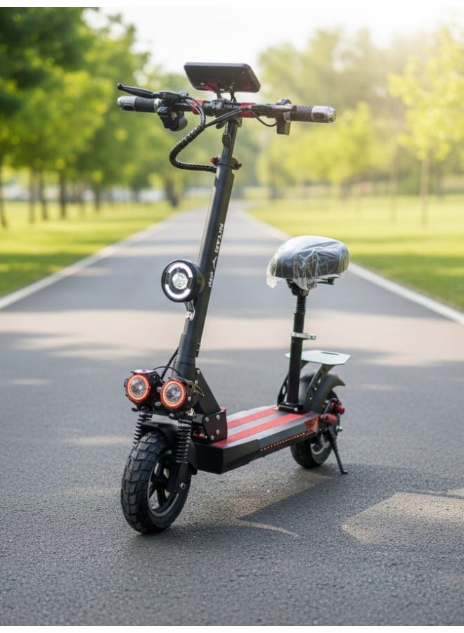 NIYAZI, M4, 3000 watt motor  Practical Foldable Electric Scooter with 13Ah Battery, Black - Image 5